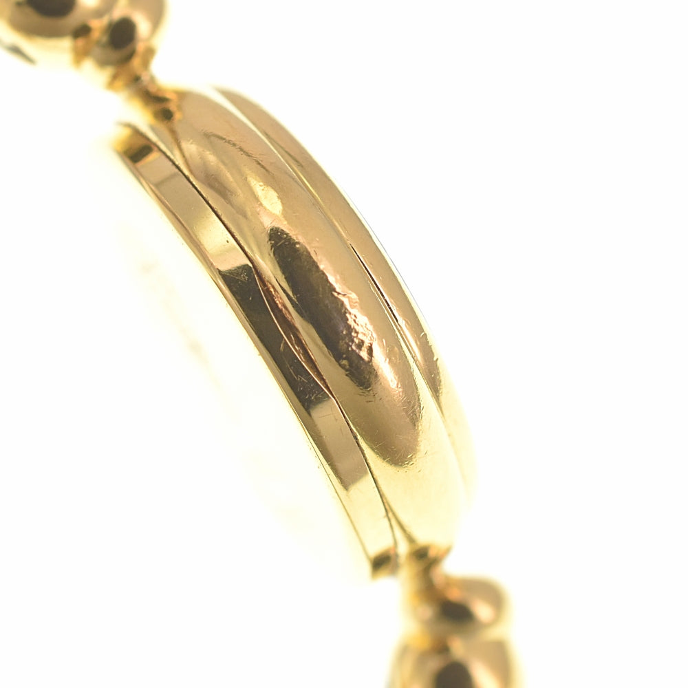 GUCCI Bangle 2700.2.L Gold Plated black Dial Quartz Ladies
 Watch K#139481