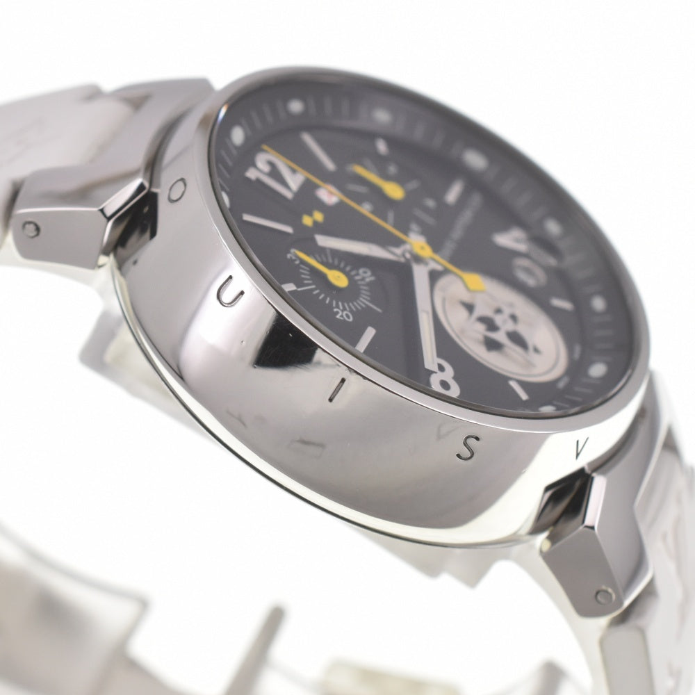 LOUIS VUITTON Tambour Lovely Cup MM Q132G Chronograph Date black Dial Quartz Ladies
 Watch H#139500