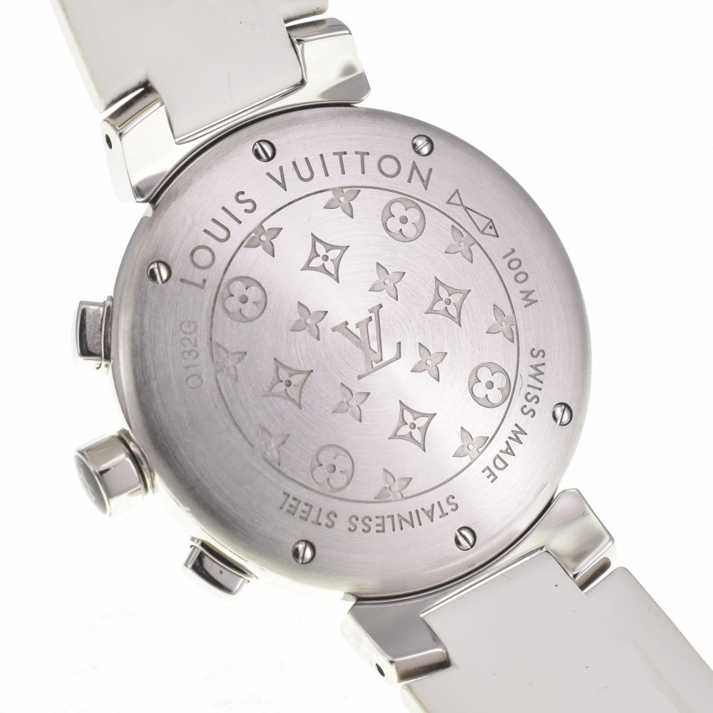 LOUIS VUITTON Tambour Lovely Cup MM Q132G Chronograph Date black Dial Quartz Ladies
 Watch H#139500