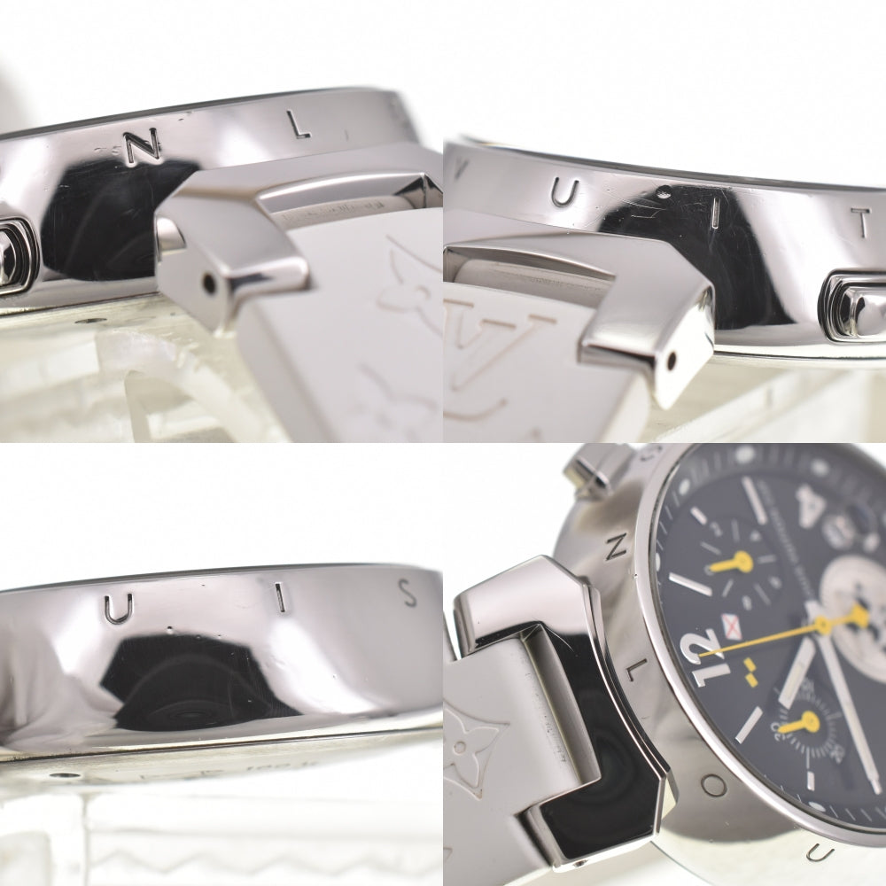 LOUIS VUITTON Tambour Lovely Cup MM Q132G Chronograph Date black Dial Quartz Ladies
 Watch H#139500