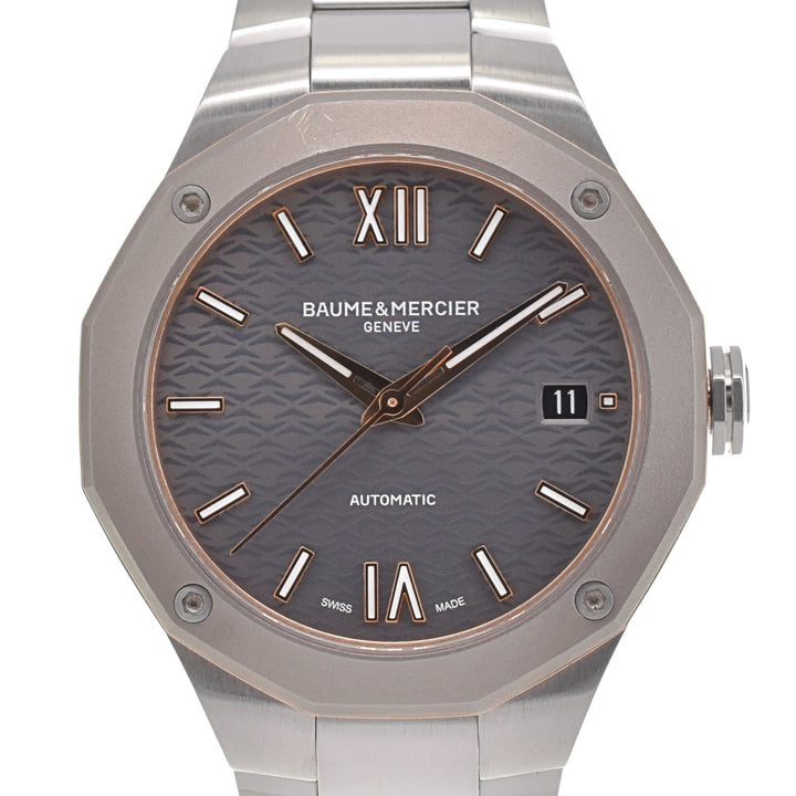 with paper Baume & Mercier Riviera M0A10661 Date gray Dial Automatic Men's
 Watch G#139501