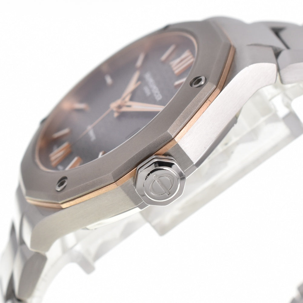 with paper Baume & Mercier Riviera M0A10661 Date gray Dial Automatic Men's
 Watch G#139501