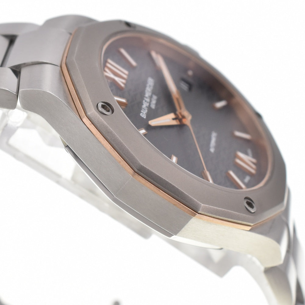 with paper Baume & Mercier Riviera M0A10661 Date gray Dial Automatic Men's
 Watch G#139501