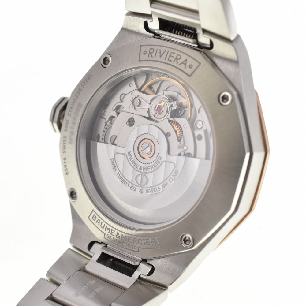 with paper Baume & Mercier Riviera M0A10661 Date gray Dial Automatic Men's
 Watch G#139501