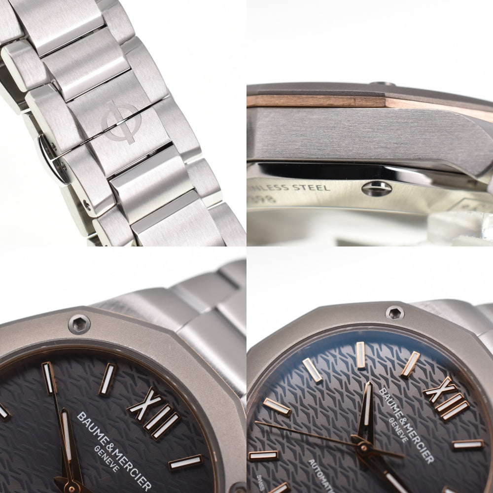 with paper Baume & Mercier Riviera M0A10661 Date gray Dial Automatic Men's
 Watch G#139501