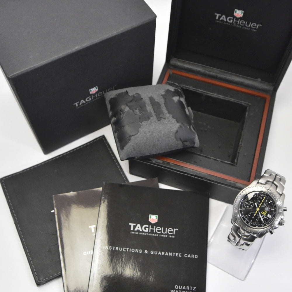 TAG HEUER Link Ayrton Senna limited model CT2115.BA0550 Chronograph Date black Dial Automatic Men's
 Watch E#139537
