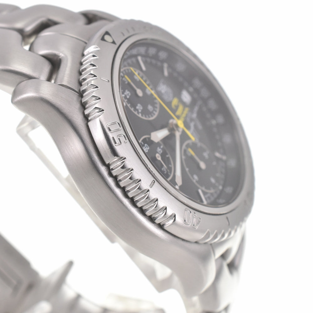 TAG HEUER Link Ayrton Senna limited model CT2115.BA0550 Chronograph Date black Dial Automatic Men's
 Watch E#139537