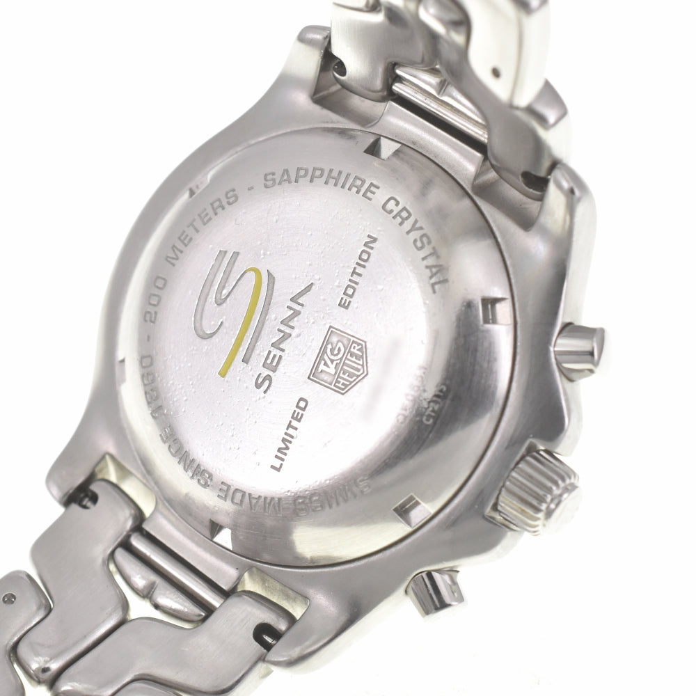 TAG HEUER Link Ayrton Senna limited model CT2115.BA0550 Chronograph Date black Dial Automatic Men's
 Watch E#139537