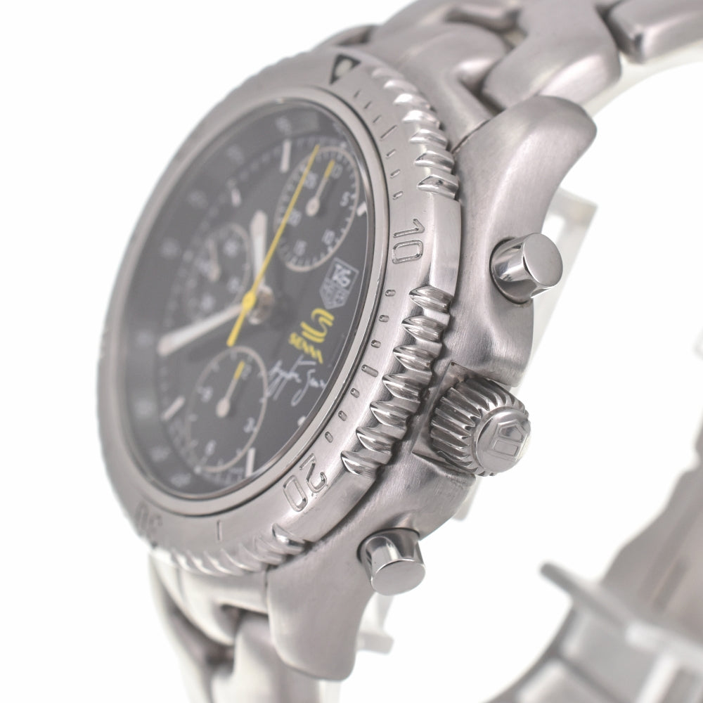 TAG HEUER Link Ayrton Senna limited model CT2115 Chronograph Date black Dial Automatic Men's
 Watch H#139538