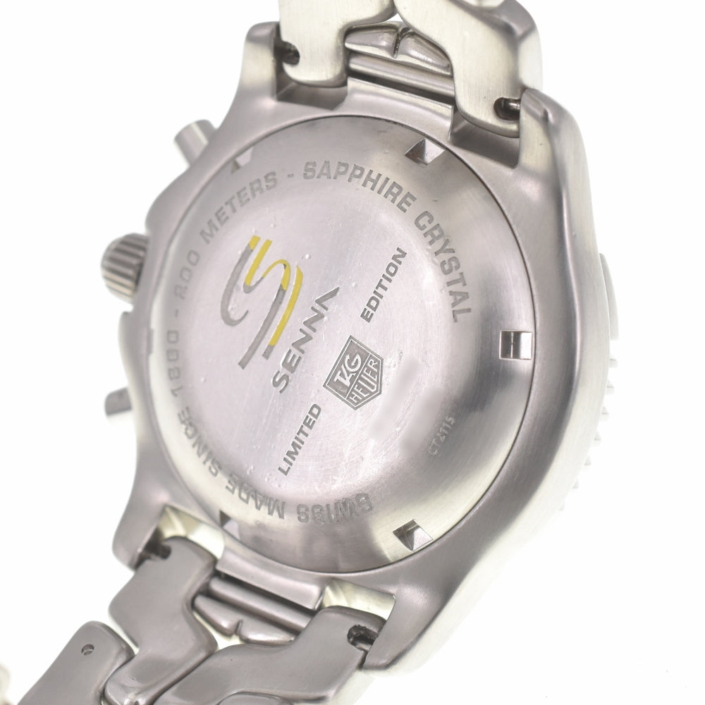 TAG HEUER Link Ayrton Senna limited model CT2115 Chronograph Date black Dial Automatic Men's
 Watch H#139538