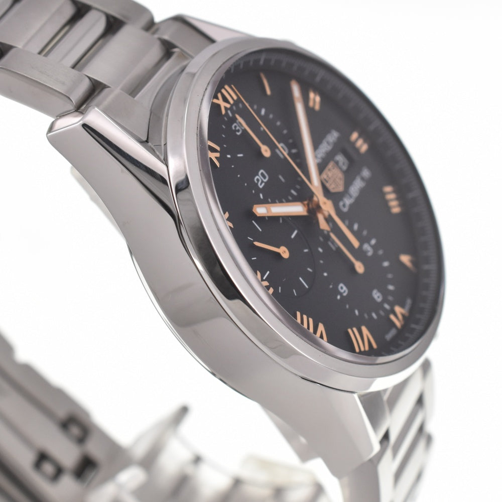 with paper TAG HEUER Carrera Caliber 16 CBK2113.BA0715 Limited item black Dial Automatic Men's
 Watch G#139559