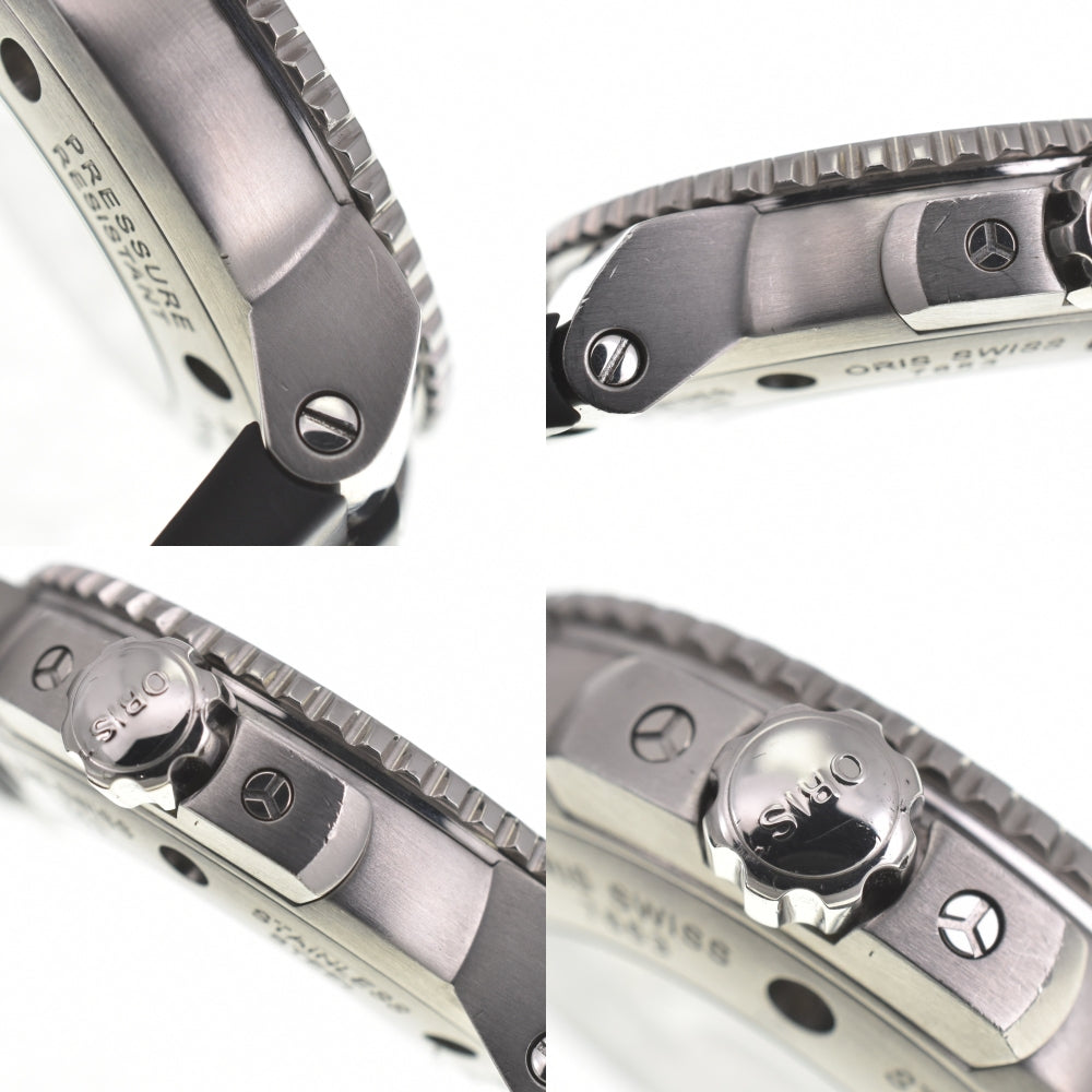 with paper ORIS Aquis Date 01 733 7653 4155-07 blue Dial Automatic Men's
 Watch G#139614