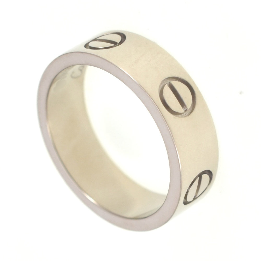 CARTIER Love Ring Classic Model Size 51/JP11 K18WG Ladies
 jewelry S#139633