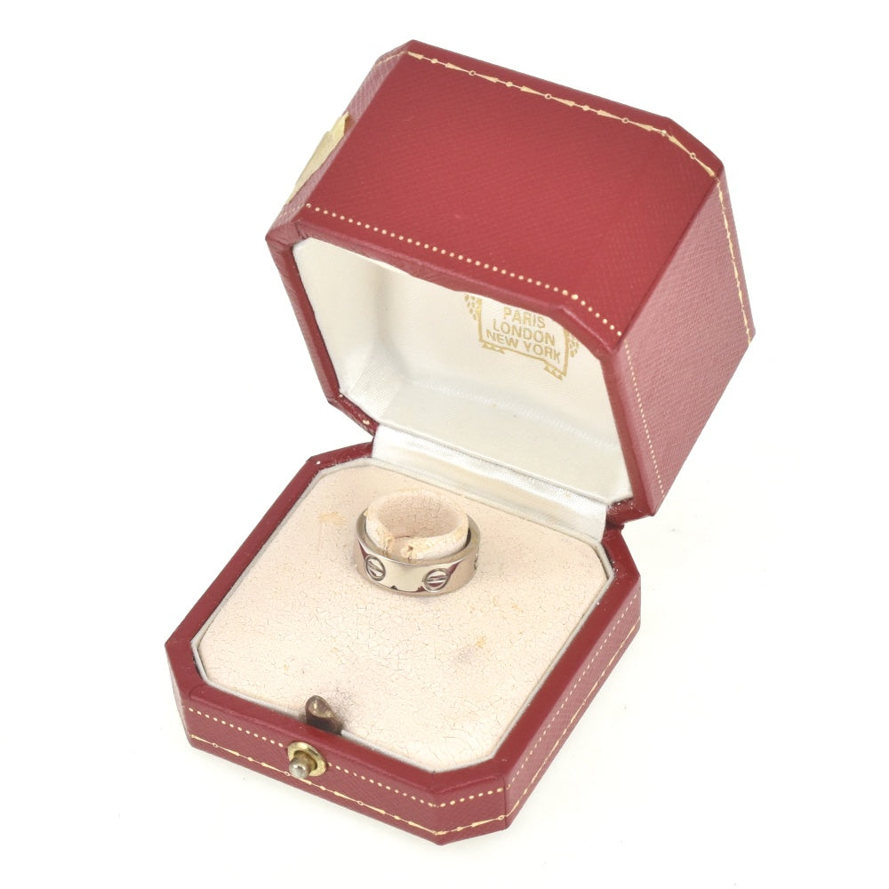 CARTIER Love Ring Classic Model Size 51/JP11 K18WG Ladies
 jewelry S#139633