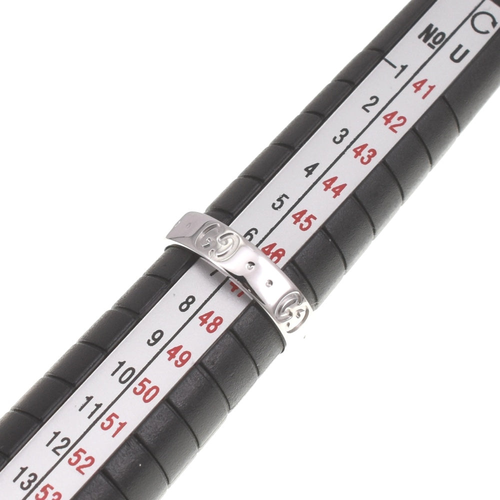 GUCCI Icon ring Size 47/JP7 K18WG Ladies
 jewelry S#139640