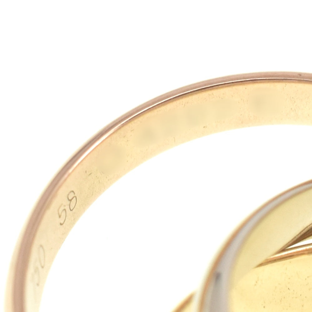 CARTIER Trinity 3-Row Ring Size 58/JP18 Three colors Men's
 jewelry S#139651