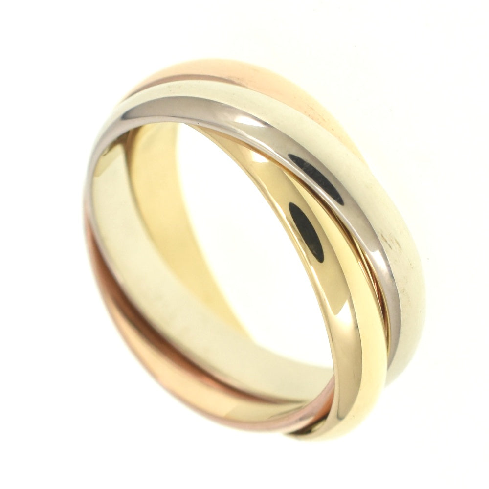 CARTIER Trinity 3-Row Ring Size 58/JP18 Three colors Men's
 jewelry S#139651