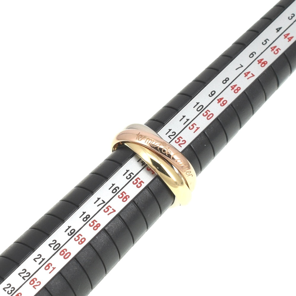 CARTIER Trinity 3-Row Ring Size 58/JP18 Three colors Men's
 jewelry S#139651