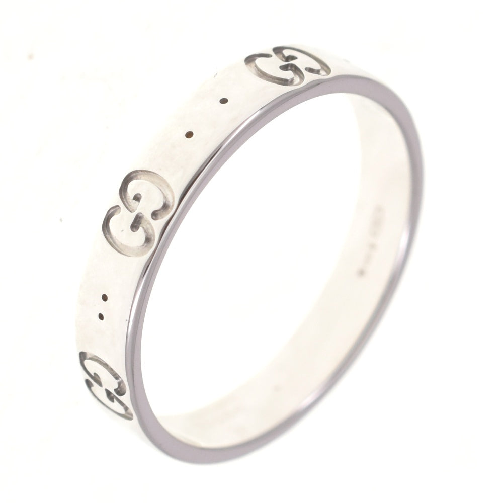 GUCCI Icon ring Size 60/JP20 K18WG Men's
 jewelry S#139653