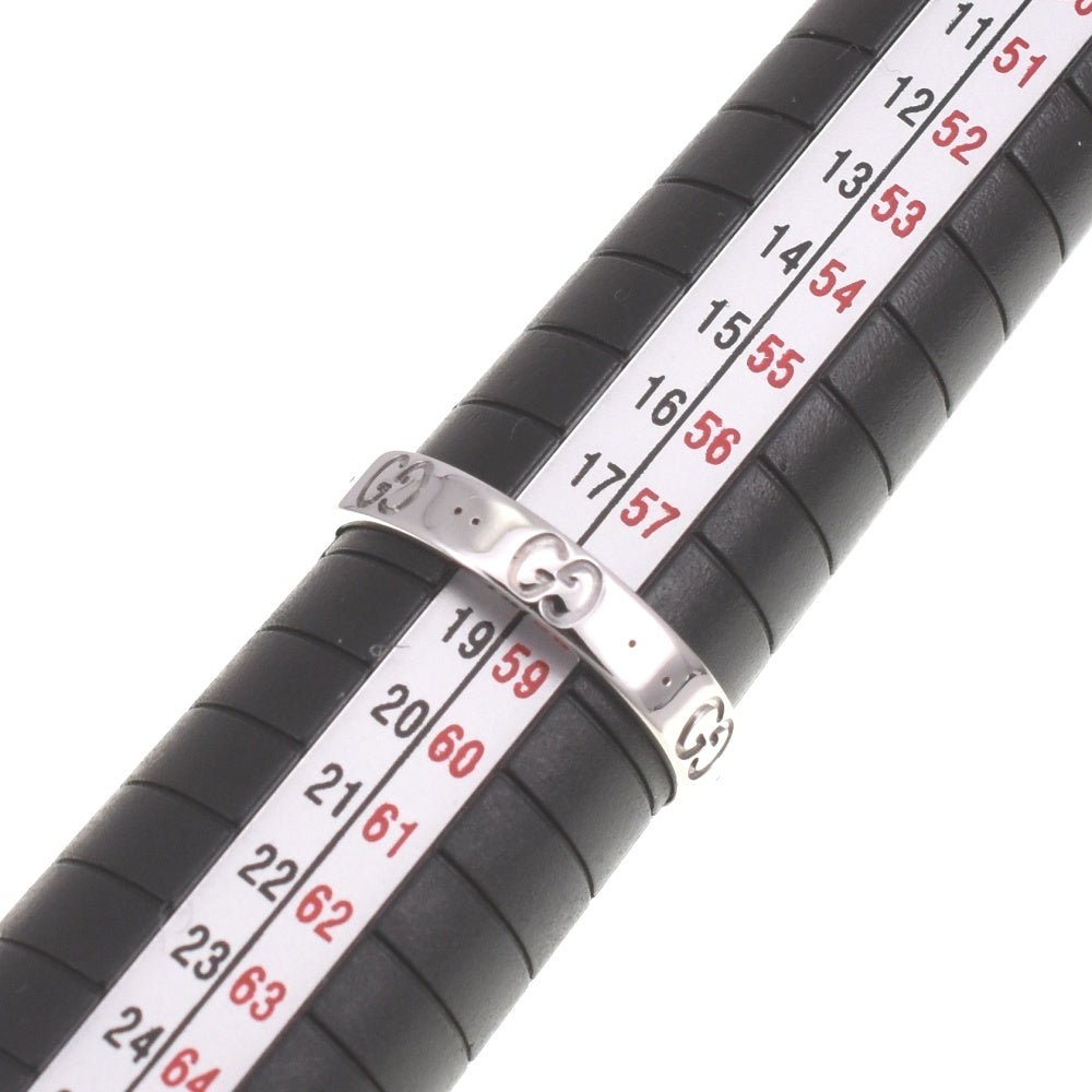 GUCCI Icon ring Size 60/JP20 K18WG Men's
 jewelry S#139653