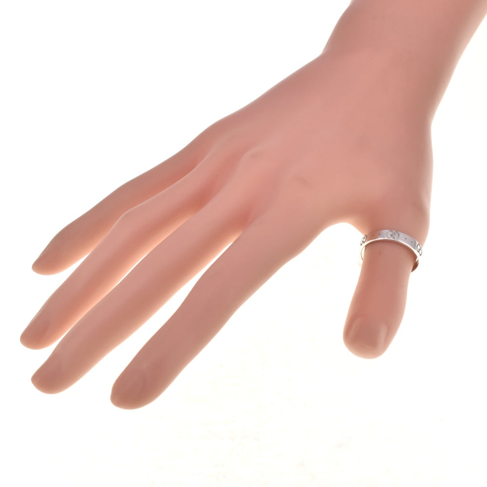 GUCCI Icon ring Size 60/JP20 K18WG Men's
 jewelry S#139653