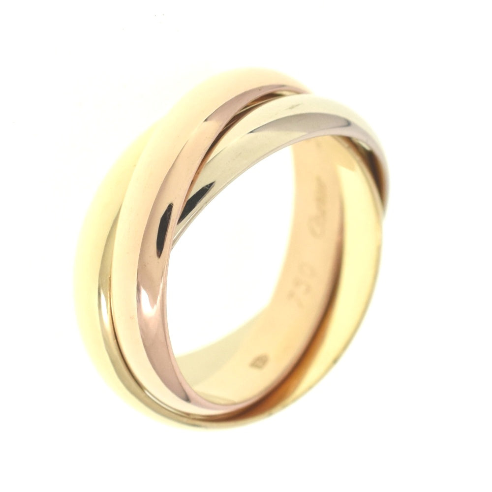 CARTIER Trinity 3-Row Ring Size 55/JP15 Three colors Men's
 jewelry S#139657