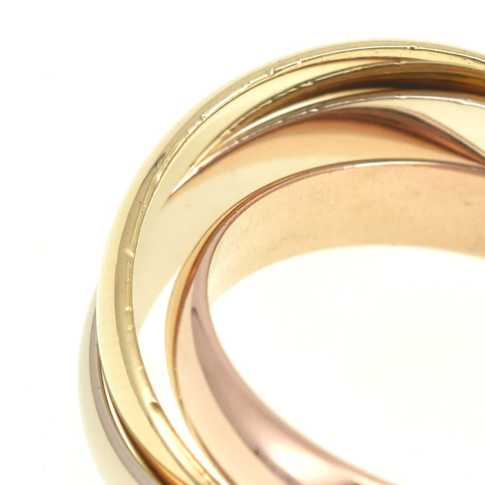 CARTIER Trinity 3-Row Ring Size 55/JP15 Three colors Men's
 jewelry S#139657