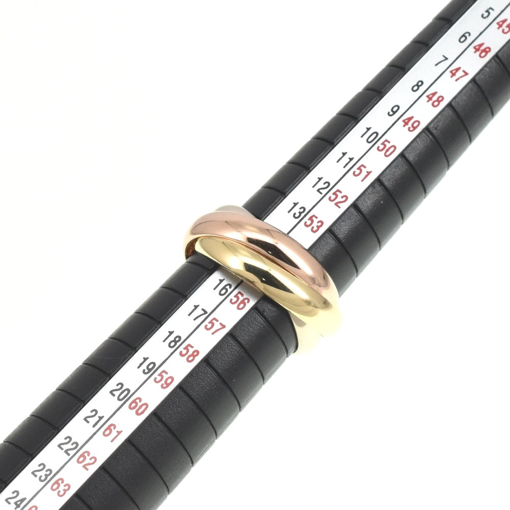 CARTIER Trinity 3-Row Ring Size 55/JP15 Three colors Men's
 jewelry S#139657