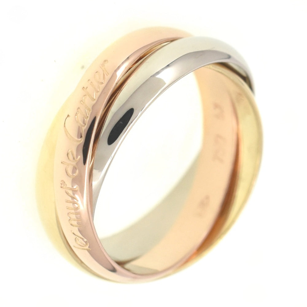 CARTIER Trinity 3-Row Ring Size 52/JP12 Three colors Ladies
 jewelry S#139658
