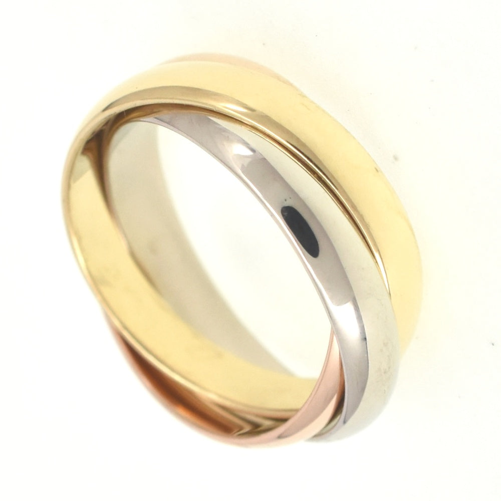 CARTIER Trinity 3-Row Ring Size 52/JP12 Three colors Ladies
 jewelry S#139658