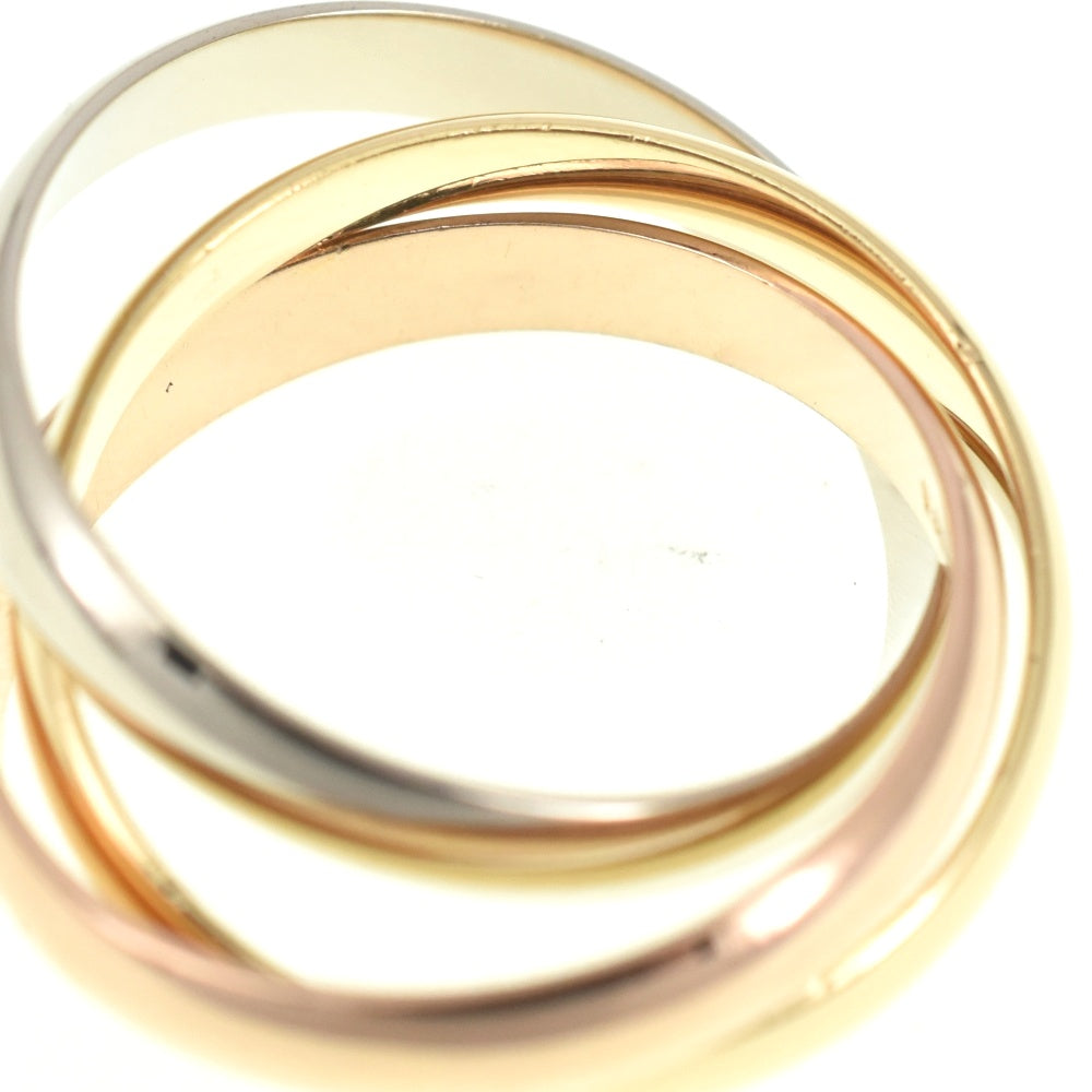 CARTIER Trinity 3-Row Ring Size 58/JP18 Three colors Men's
 jewelry S#139659