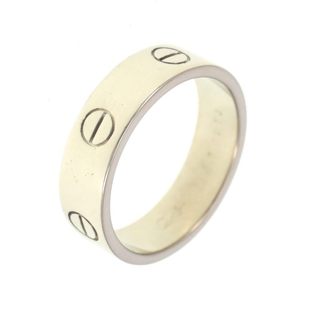 CARTIER Love Ring Classic Model Size 60/JP20 K18WG Ladies
 jewelry S#139663
