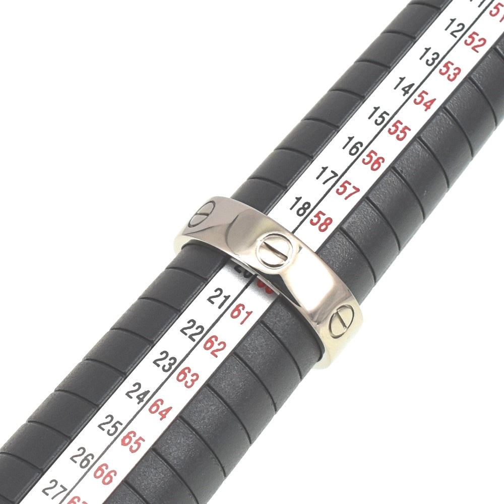 CARTIER Love Ring Classic Model Size 60/JP20 K18WG Ladies
 jewelry S#139663