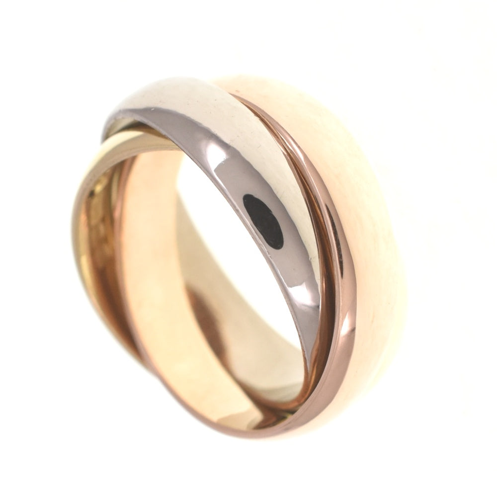 CARTIER Trinity 3-Row Ring Size 52/JP12 Three colors Ladies
 jewelry S#139673