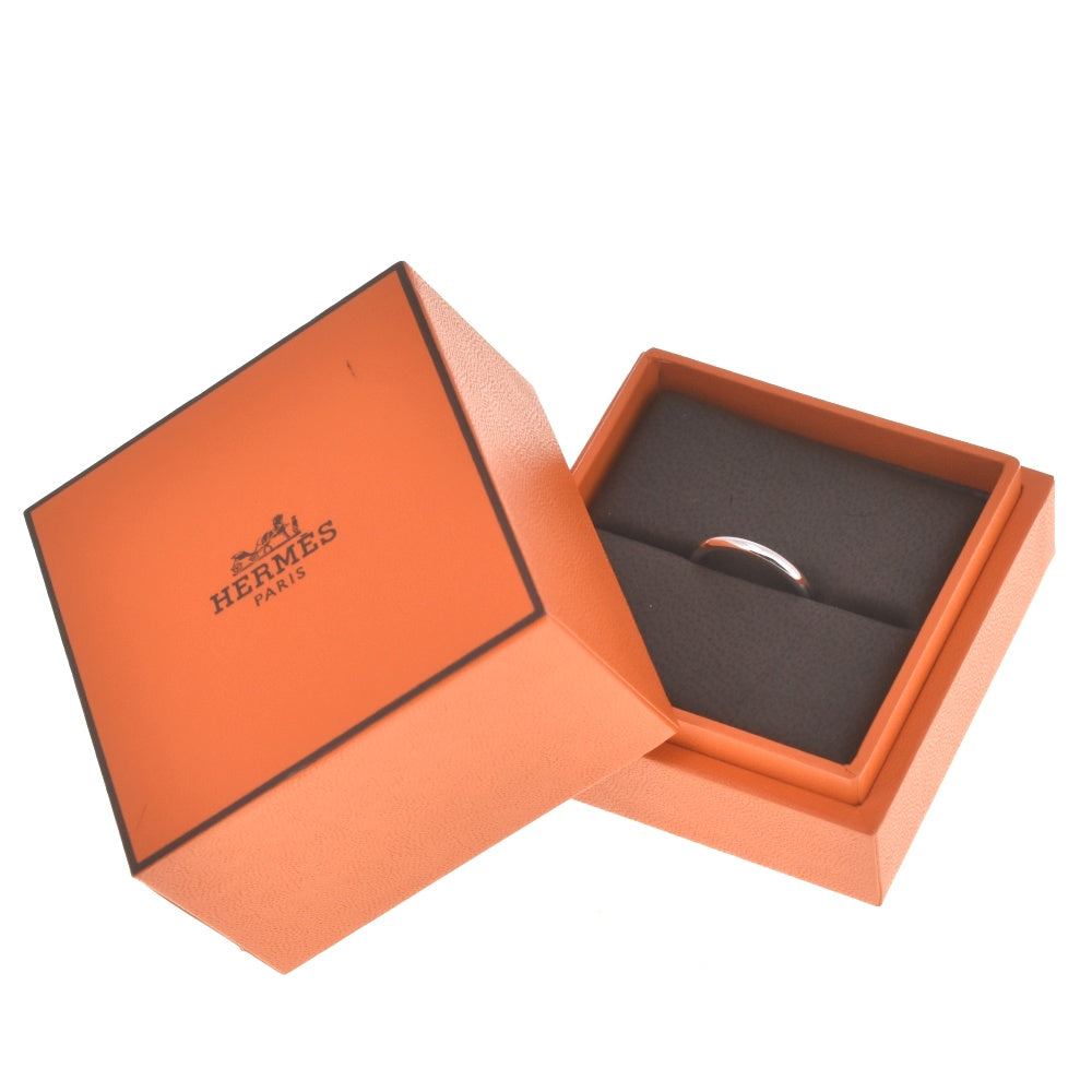 HERMES ring Size 48/JP8 K18WG Ladies
 jewelry S#139679