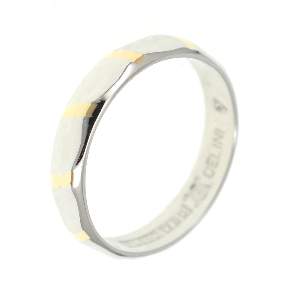 CELINE ring Size 48/JP8 Pt900/K18YG Ladies
 jewelry S#139681