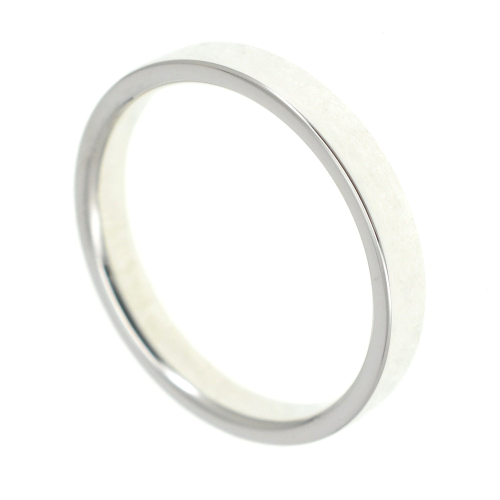 TIFFANY&Co. Flat band ring Size 53/JP13 Pt950 Silver Ladies
 jewelry S#139684