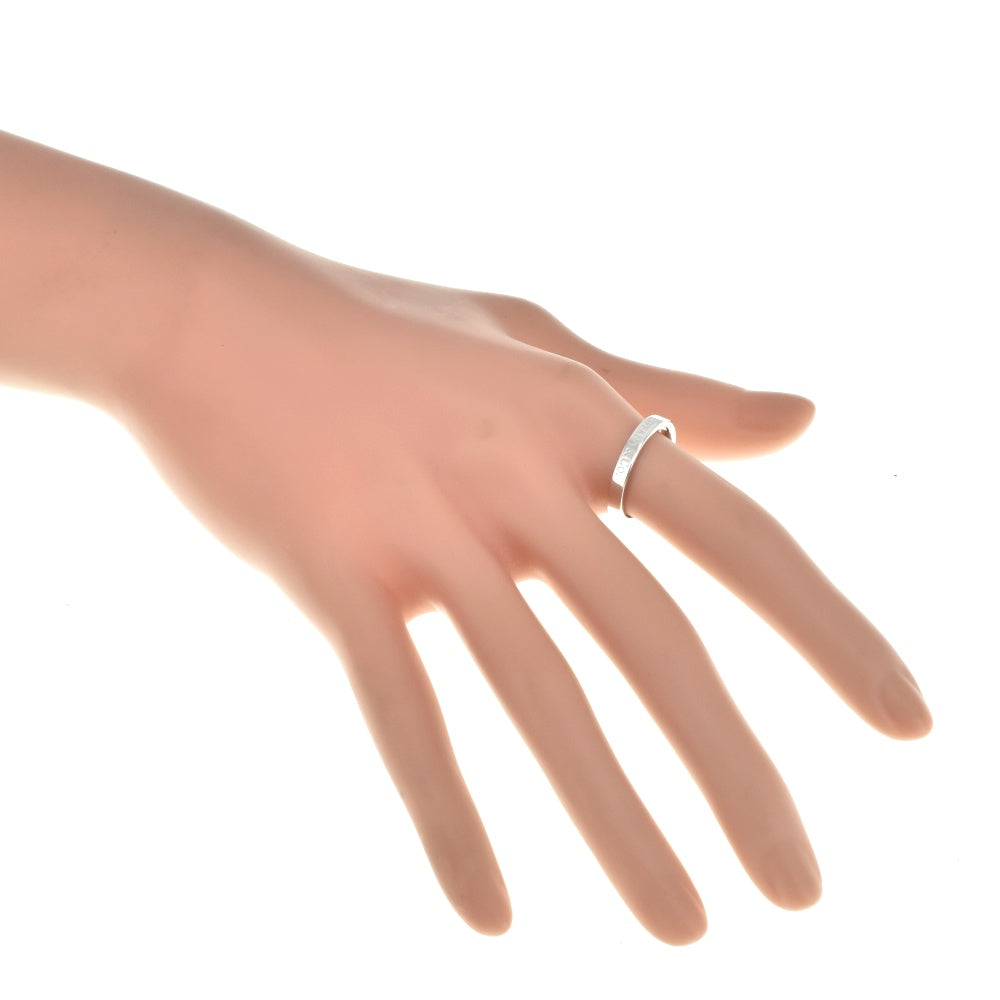 TIFFANY&Co. Flat band ring Size 53/JP13 Pt950 Silver Ladies
 jewelry S#139684