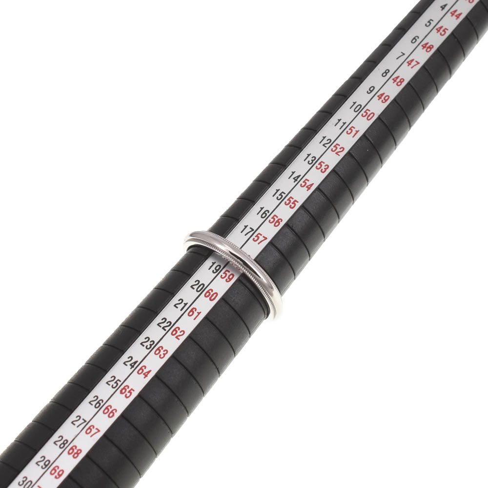 TIFFANY&Co. Milgrain ring Size 58/JP18 Pt950 Silver Men's
 jewelry S#139686