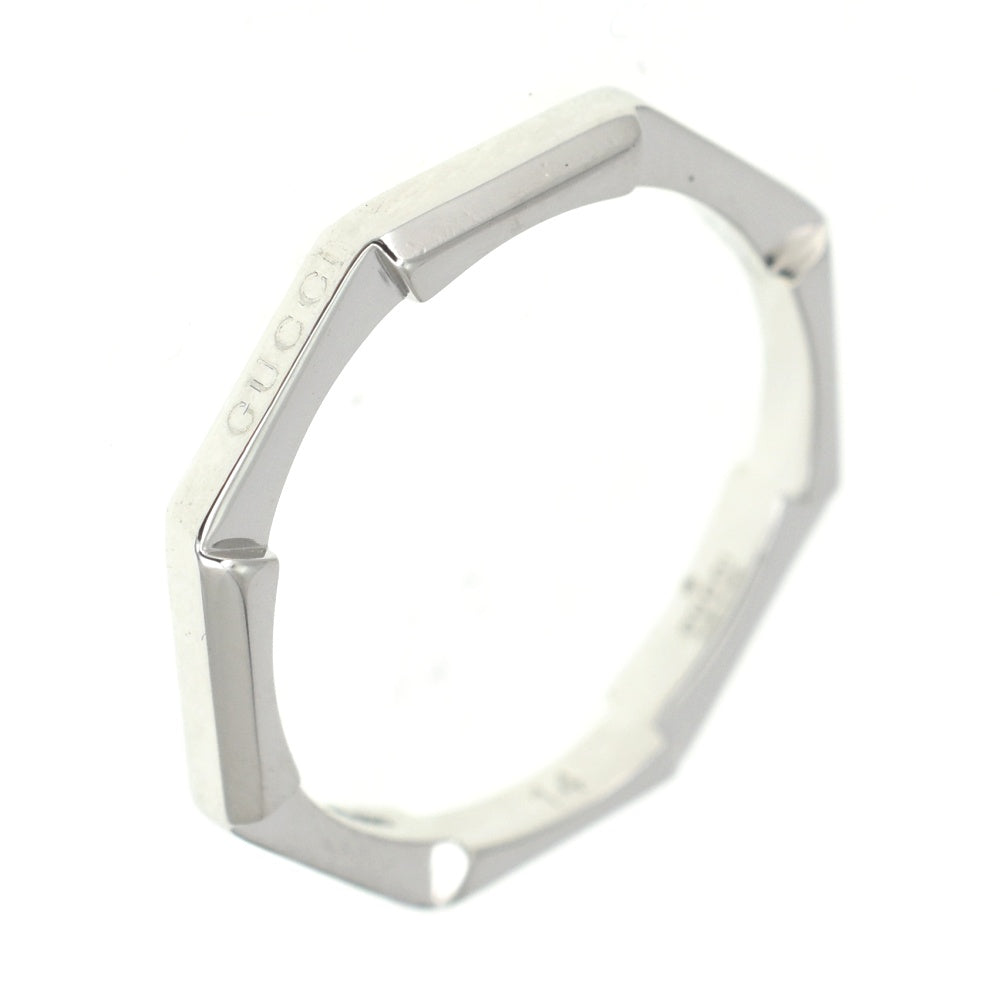 GUCCI Link to Love Mirror Ring Size 54/JP14 Pt950 Silver Ladies
 jewelry S#139687