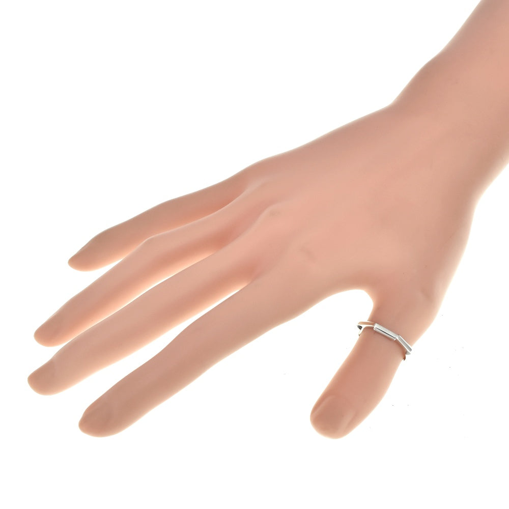 GUCCI Link to Love Mirror Ring Size 54/JP14 Pt950 Silver Ladies
 jewelry S#139687