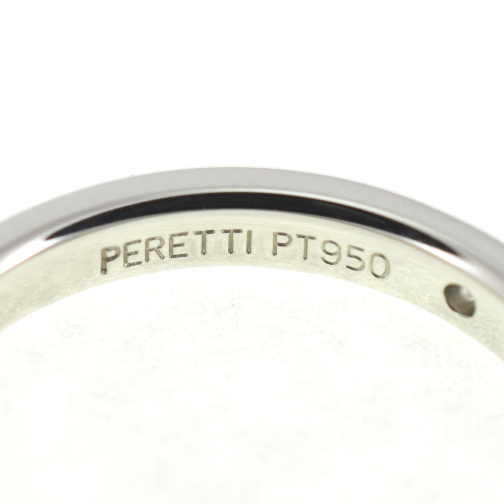 TIFFANY&Co. Band ring Size 53/JP12 Pt950 Silver Diamond Ladies
 jewelry S#139690