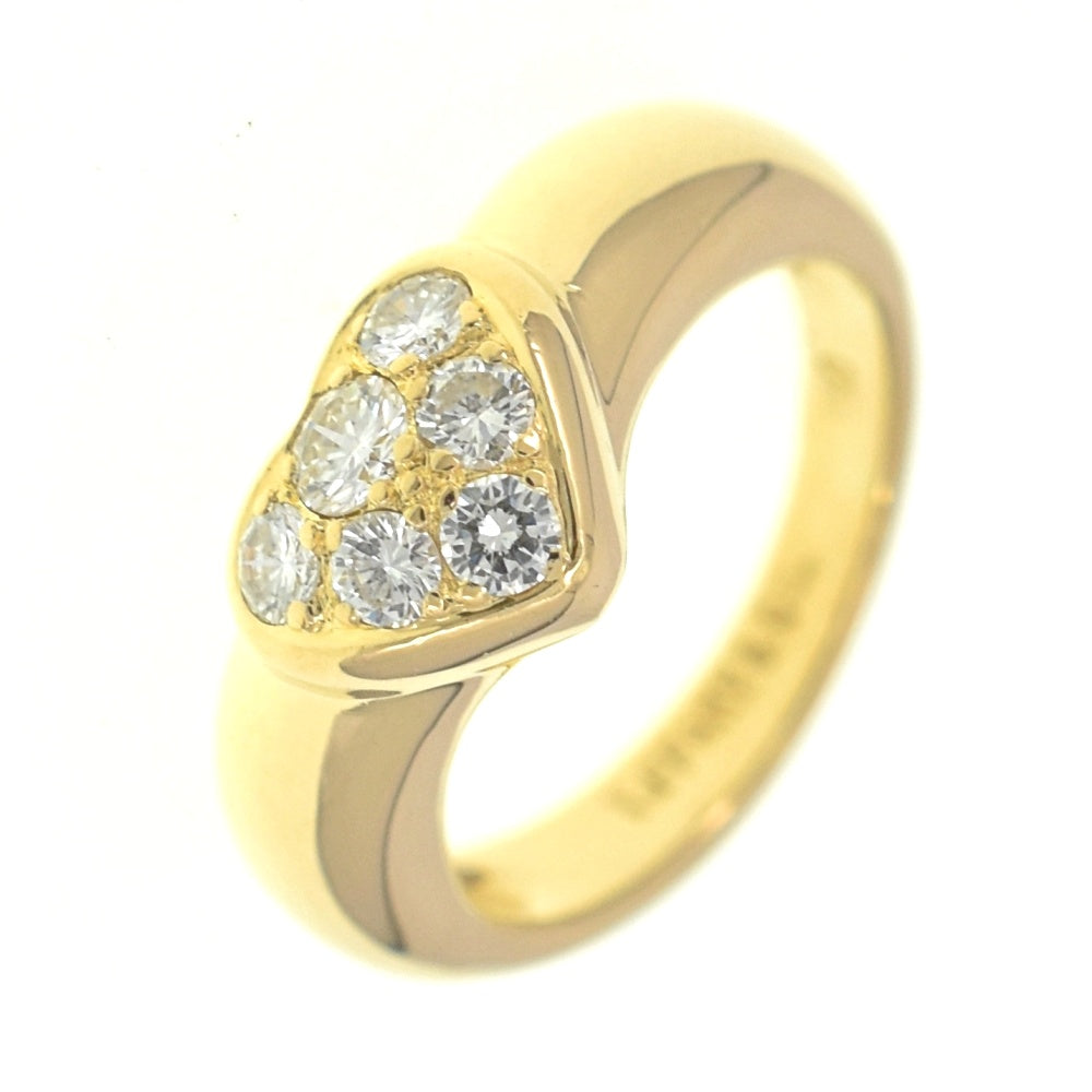 TIFFANY&Co. Heart Pavé Earring Size 44/JP4 K18YG Diamond Ladies
 jewelry S#139694