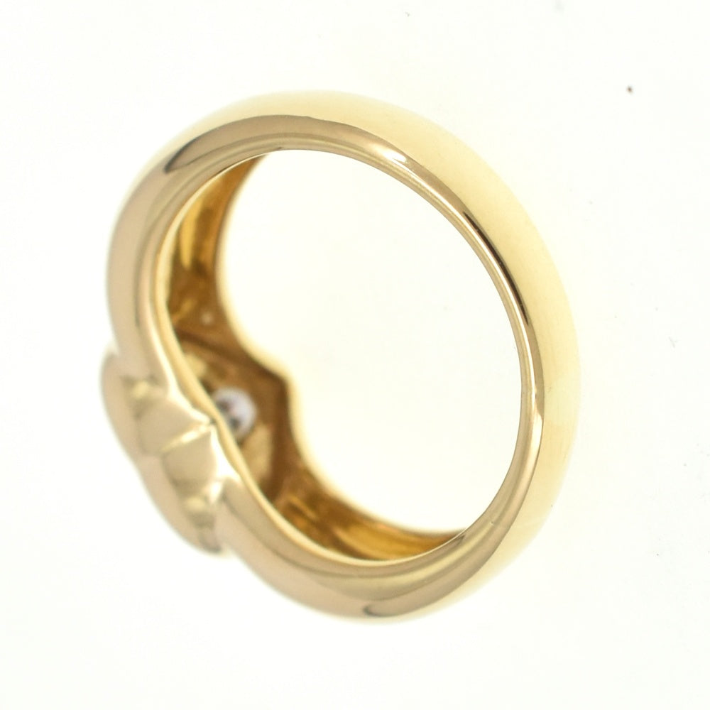 TIFFANY&Co. Heart Pavé Earring Size 44/JP4 K18YG Diamond Ladies
 jewelry S#139694