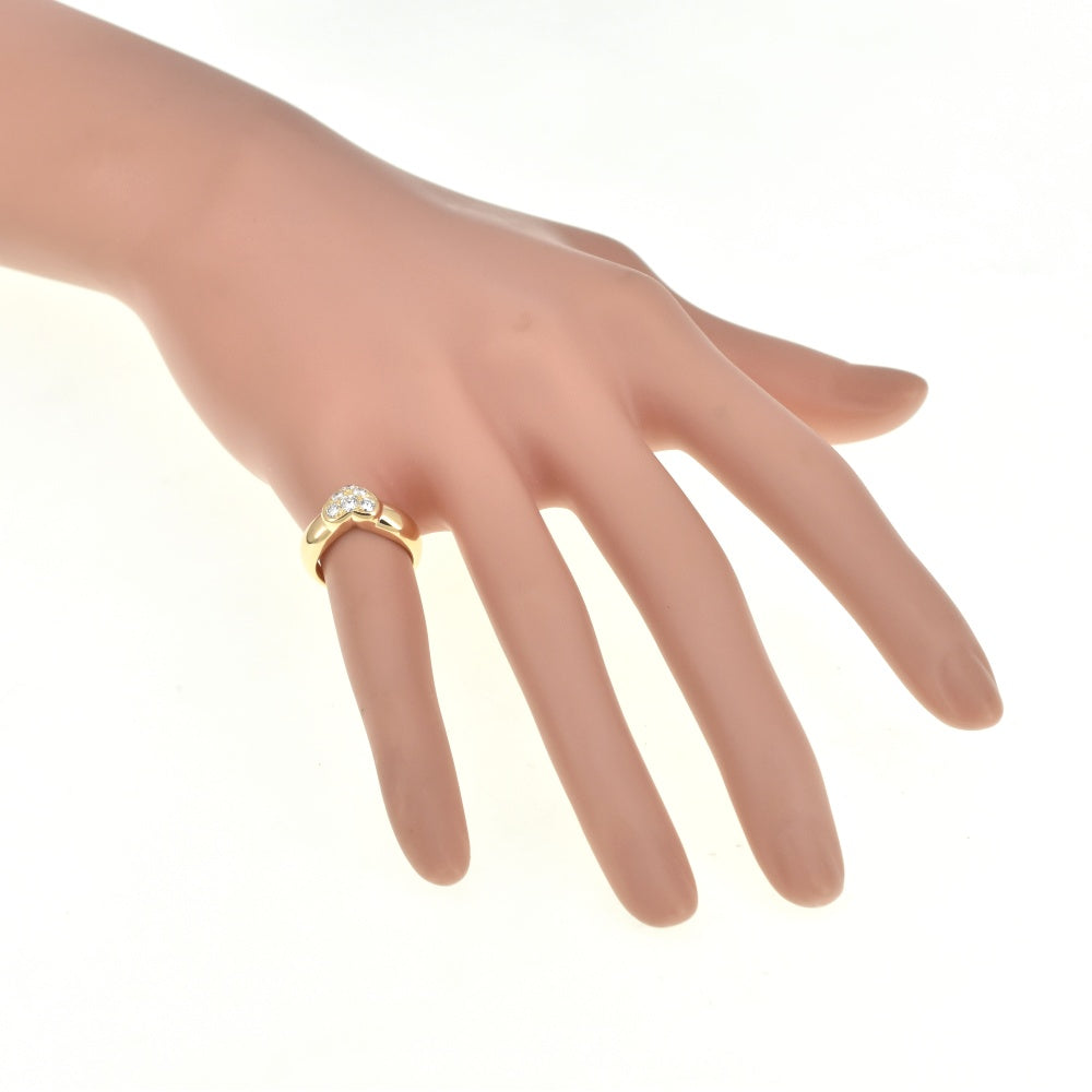 TIFFANY&Co. Heart Pavé Earring Size 44/JP4 K18YG Diamond Ladies
 jewelry S#139694