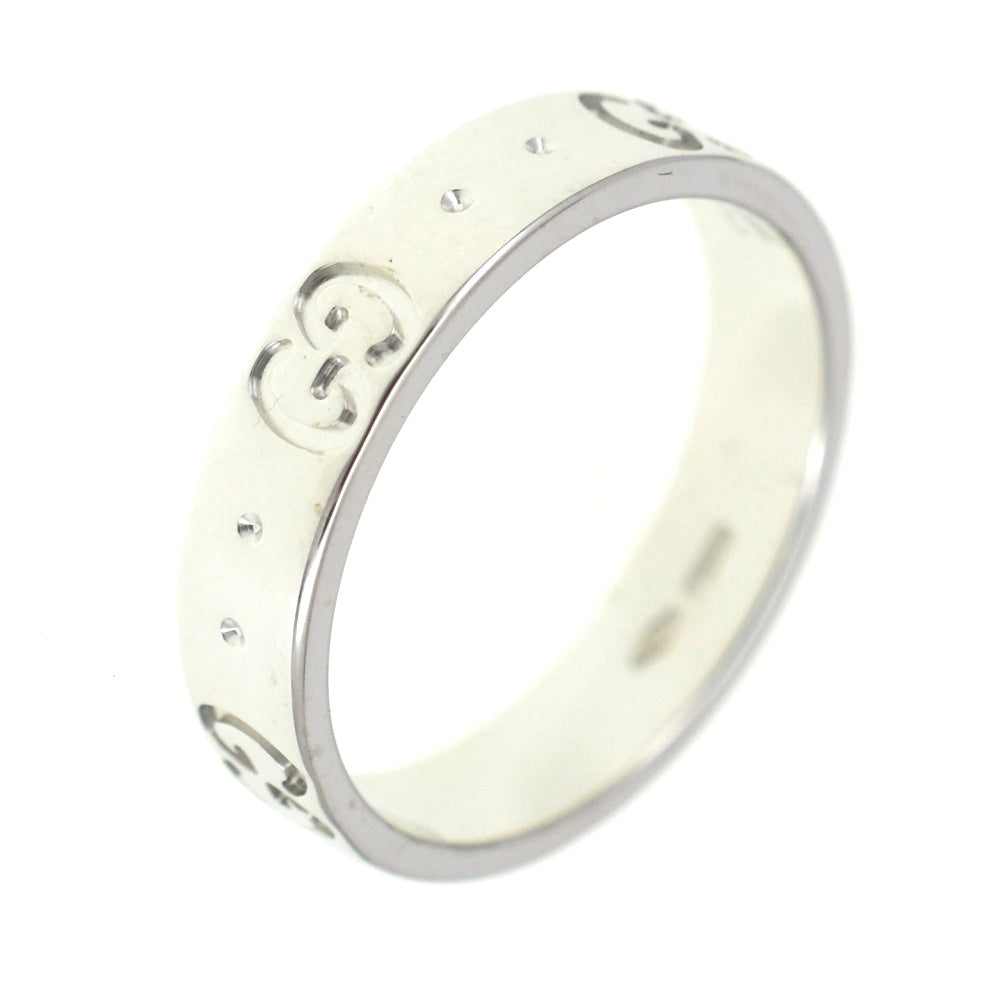 GUCCI Icon ring Size 48/JP8 K18WG Ladies
 jewelry S#139695