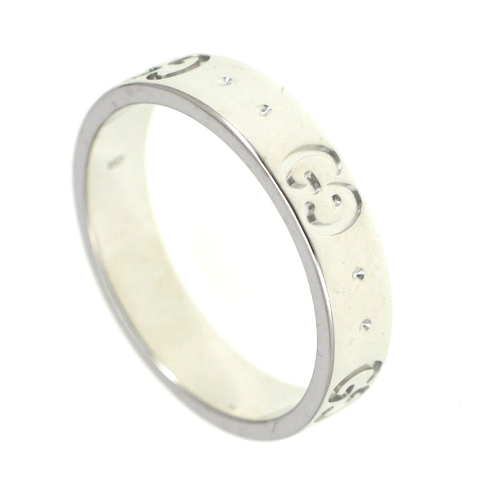 GUCCI Icon ring Size 48/JP8 K18WG Ladies
 jewelry S#139695