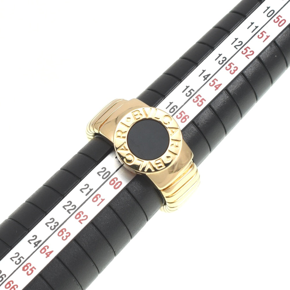 BVLGARI Tubogas Onyx Ring Size 58/JP18 K18YG Onyx Men's
 jewelry S#139697