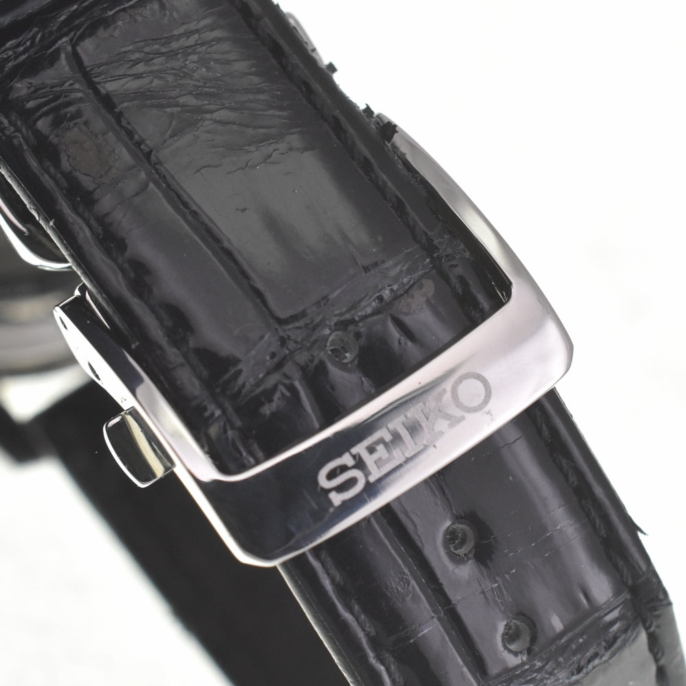 with paper SEIKO Pureza SARW011 Enamel Dial Power Reserve Date white Dial Automatic Men's
 Watch G#139716