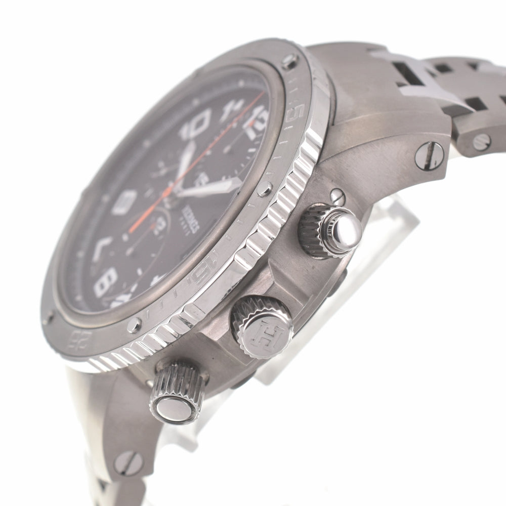 HERMES Clipper diver CP2.941 Titanium/Stainless Steel Chronograph Date Brown Dial Automatic Men's
 Watch I#139726